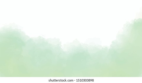 Green watercolor background for your design, watercolor background concept, vector.
