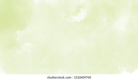 Green watercolor background for your design, watercolor background concept, vector.
