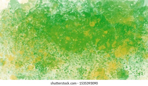 Green watercolor background for your design, watercolor background concept, vector.

