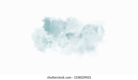 Green watercolor background for your design, watercolor background concept, vector.
