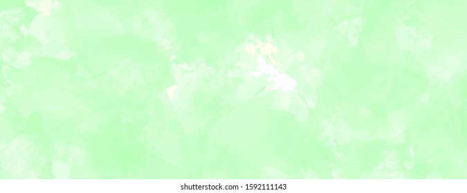Green watercolor background for your design, watercolor background concept, vector.
