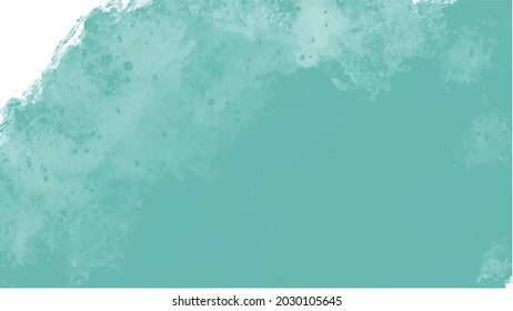 Green watercolor background for your design, watercolor background concept, vector.