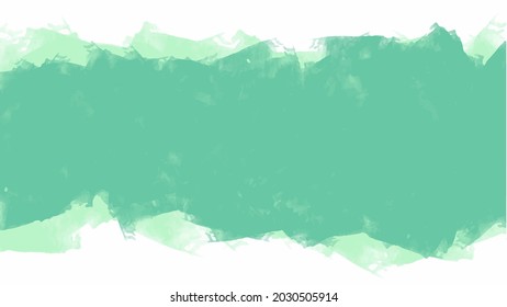 Green watercolor background for your design, watercolor background concept, vector.