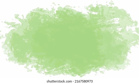 Green watercolor background for your design, watercolor background concept, vector.