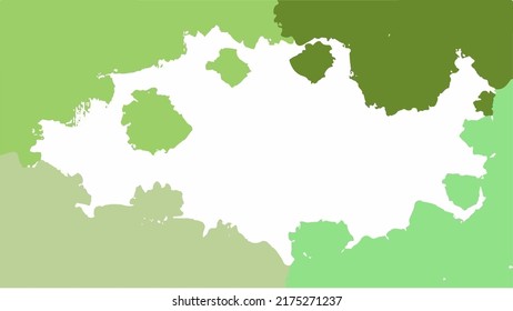 Green watercolor background for your design, watercolor background concept, vector.