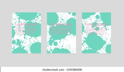 Green watercolor banner for you design, vector.
