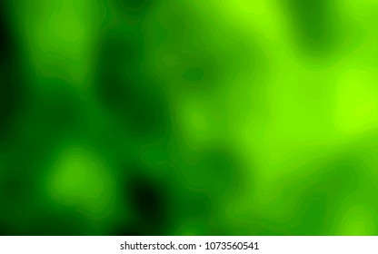 Green watercolor blur background pattern for design. Green paint poster. Blurred leaves effect. Lime grunge texture. Vector illustration.