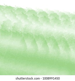 green watercolor cloudscape lace pattern with hard edged bows and transparencies, vector illustration