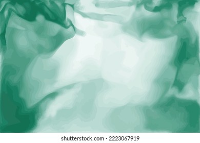 Green watercolor Paint texture backdrop Soft brush strokes decor Background