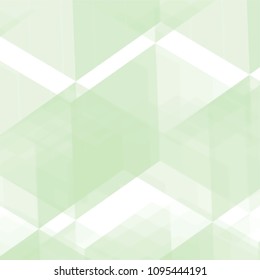 green watercolor retro squares wallpaper pattern on white background, vector illustration