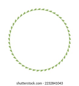 fondo vectorial del marco redondo de color de agua verde