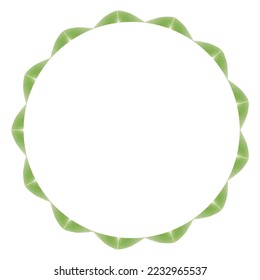 fondo vectorial del marco redondo de color de agua verde