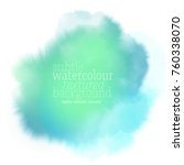 green watercolor splash