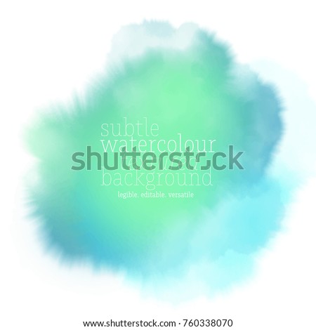 green watercolor splash