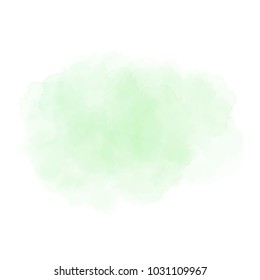 Green watercolor splash background