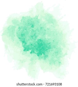Green Watercolor Splash Vector