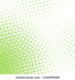 green watercolor squared grid mesh background pattern with fading areas, vector illustration