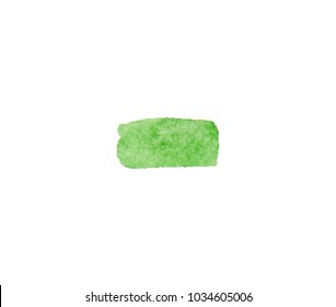 green watercolor vector backdrop for cute design tag, business card, invitation, web , text and logo isolated on transparent background. color like greenery, neon, dull, pale, emerald