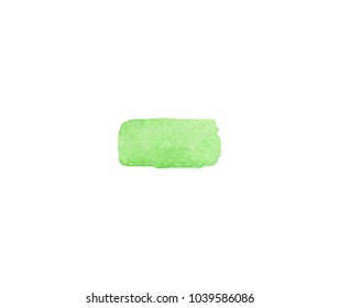 green watercolor vector backdrop for cute design tag, business card, invitation, web , text and logo isolated on transparent background. color like greenery, neon, dull, pale, emerald