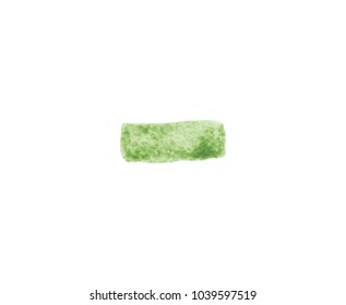green watercolor vector backdrop for cute design tag, business card, invitation, web , text and logo isolated on transparent background. color like greenery, neon, dull, pale, emerald