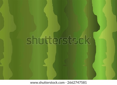 Green watermelon rind striped texture. Seamless vector illustration with gradient mesh. Seamless pattern of juicy and fresh watermelon rind in summer.