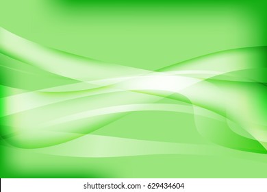 Green Wave Abstract Background