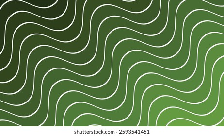 Green wave abstract background for backdrop or presentation