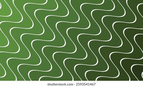 Green wave abstract background for backdrop or presentation