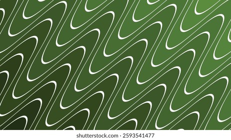 Green wave abstract background for backdrop or presentation