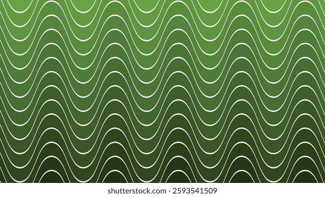 Green wave abstract background for backdrop or presentation