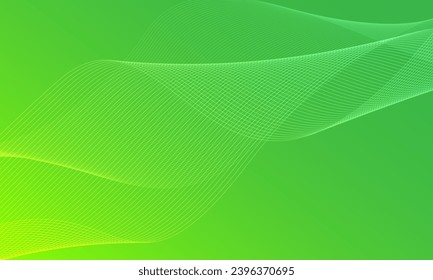 Green wave abstract background. Eps10 vector