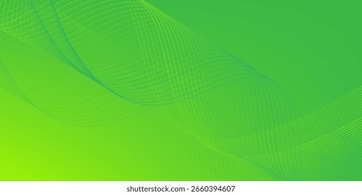 Grüne Welle abstrakter Hintergrund. EPS10-Vektor