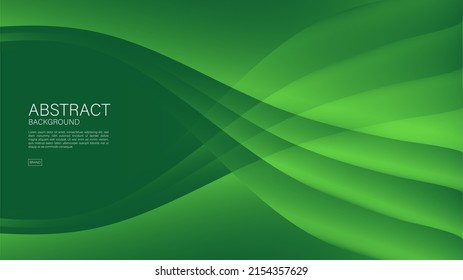 Green wave abstract background, wave pattern, Minimal Texture, web background, Green cover design, flyer template, banner, book cover, wall decoration, wallpaper, Geometric background design