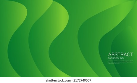 Green wave abstract background, wave pattern, Minimal Texture, web background, Green cover design, flyer template, banner, book cover, wall decoration, wallpaper, Geometric background design