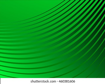 Green wave abstract background template. Vector illustration