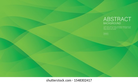 Green wave abstract background vector can be use cover, banner, wallpaper, flyer, brochure, book, printing media, card, web background