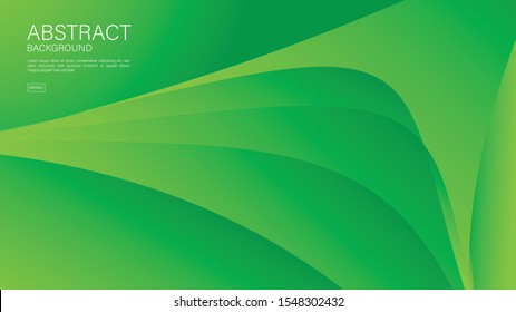 Green wave abstract background vector can be use cover, banner, wallpaper, flyer, brochure, book, printing media, card, web background