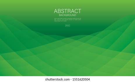 Green wave abstract background vector can be use cover, banner, wallpaper, flyer, brochure, book, printing media, card, web background
