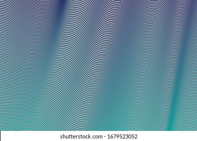 Green Wave Abstract Background.Design For Technology ,music Soundwave Equalizer Concept.Vector.Illustration.