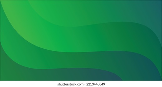 Fondo de la ilustración de la onda verde abstracta