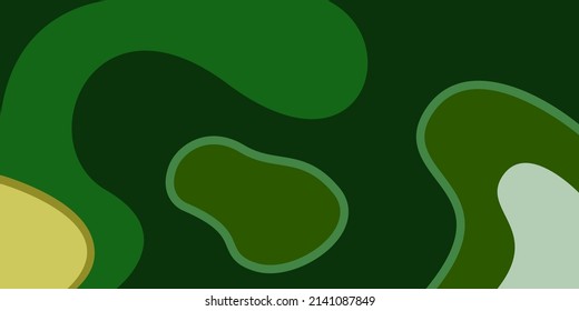 Onda verde abstracta moderna de fondo vectorial para concepto corporativo, plantilla, afiche, folleto, sitio web, diseño de volante. Ilustración del vector