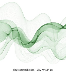 onda verde. gráficos vetoriais abstratos.
