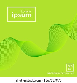 Green wave background