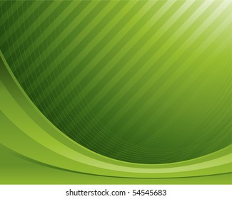 Green wave background