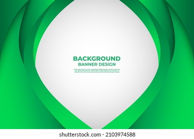 Green Wave Background Banner Design Template For Business Presentation And Business Poster Design