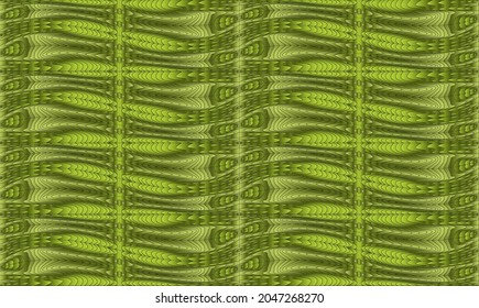 Green wave background. Curved scaly shapes. Use it for textures and design.