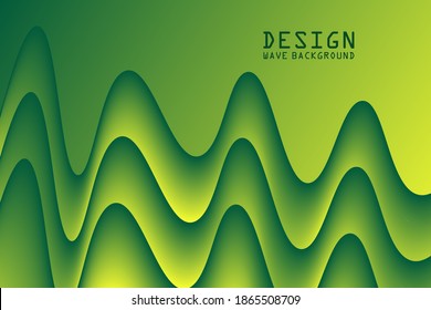 fondo de onda verde. forma de fluido para banner, portada, volante, fondo de pantalla y sitio web