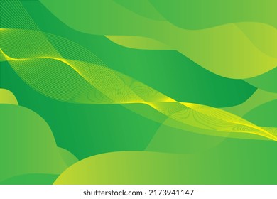 green wave background is suitable for banners, wallpapers, social media templates, etc.