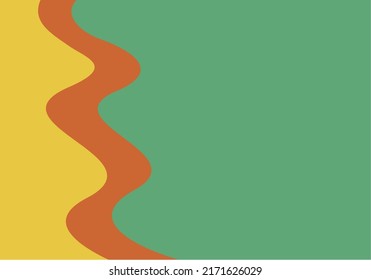 Green Wave Background Vector Art