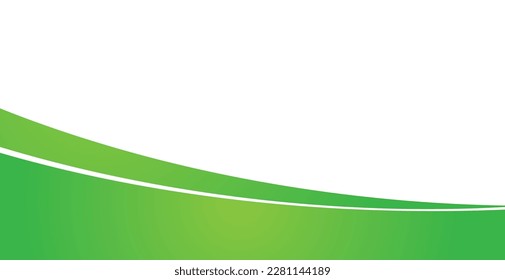 Fondo de la ola verde. Para papel pintado, portada, banner web, afiche, cartel y presentación vívida. Fondo de diseño ondulado para tarjeta de visita, plantilla de asiento, mensaje de texto y volante. Vector elegante